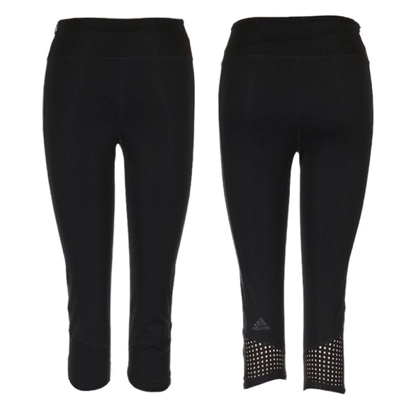 🌺 Adidas Supernova Climalite Running Capri Crop Athleisure Leggings Size XS - Picture 1 of 11